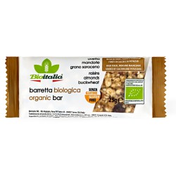 Barretta uvetta mandorle e grano saraceno