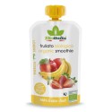 Apple, strawberry and banana puree