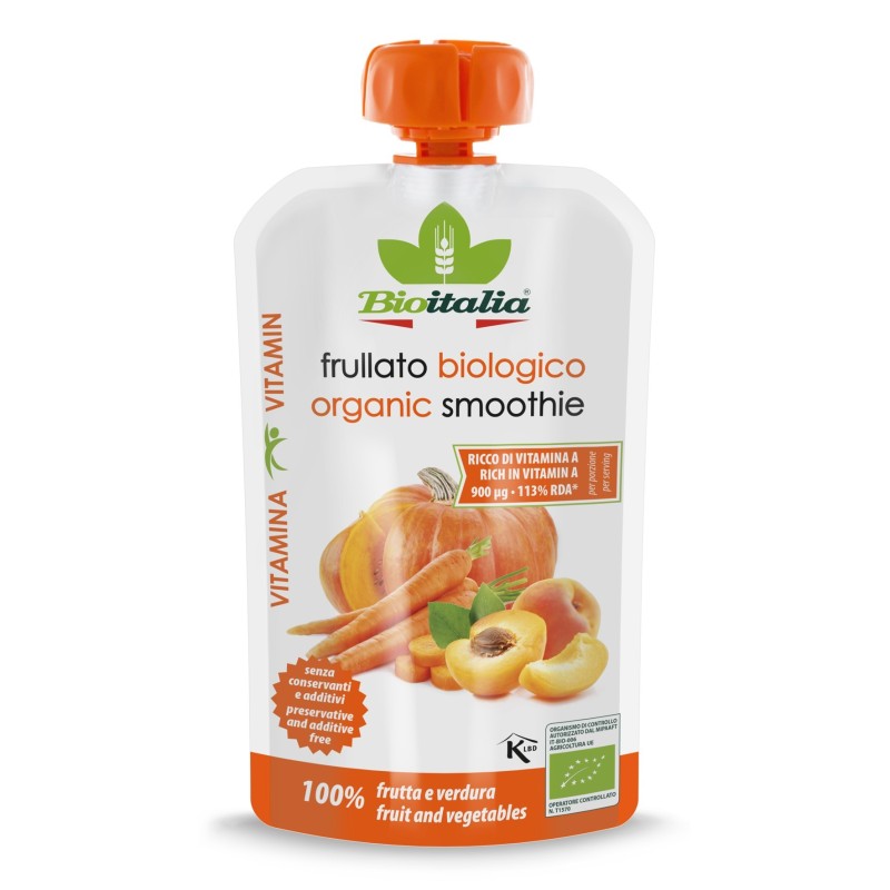 Frullato carota, zucca e albicocca