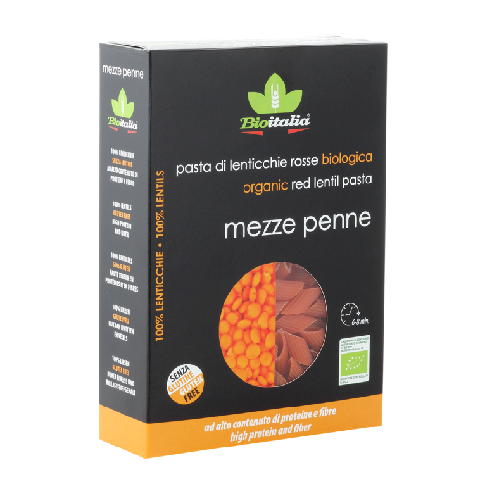 Lentil mezze penne