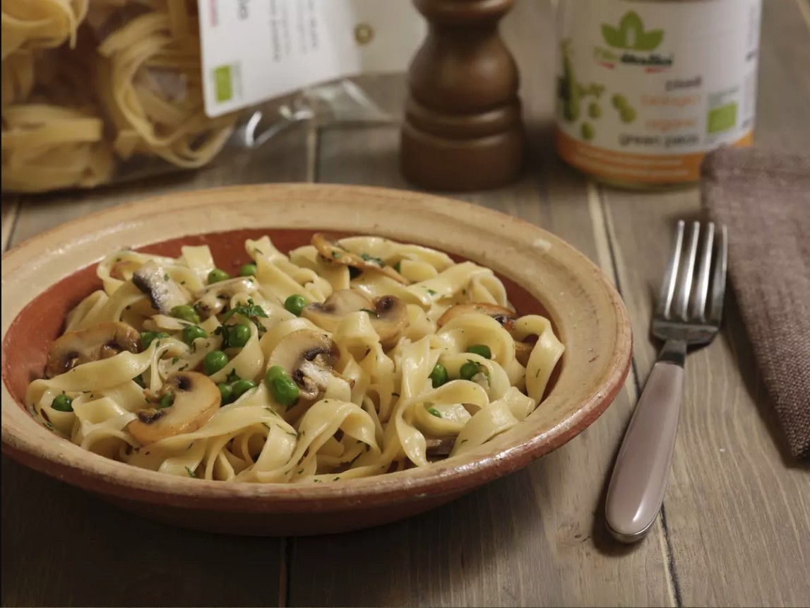 Tagliatelle with boscaiola sauce